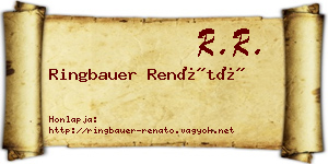 Ringbauer Renátó névjegykártya